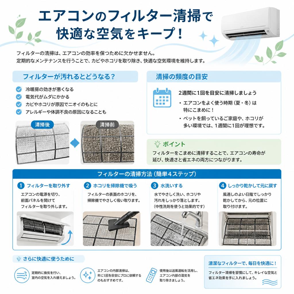 フィルター清掃の重要性