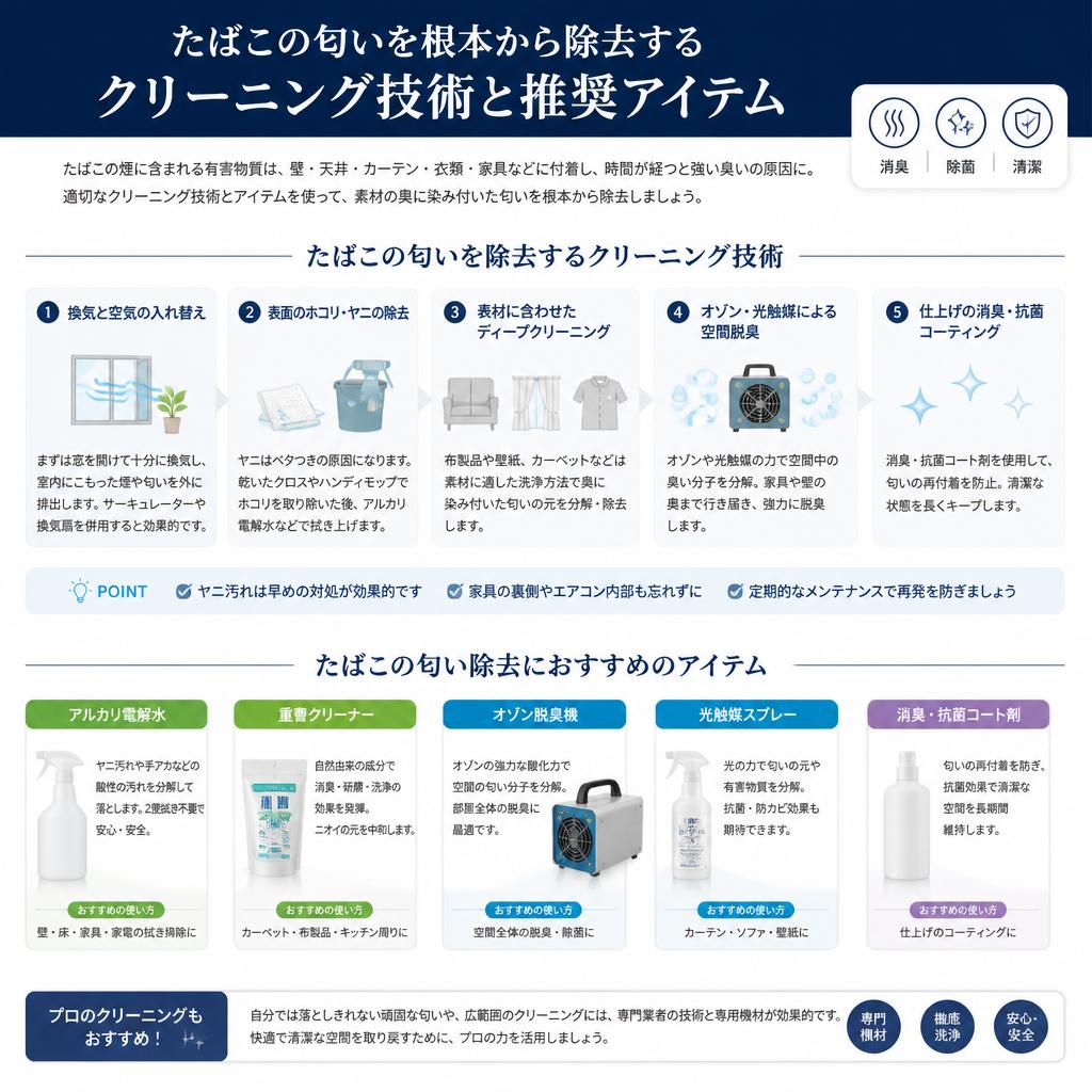 5. たばこの匂いを完全に消す方法