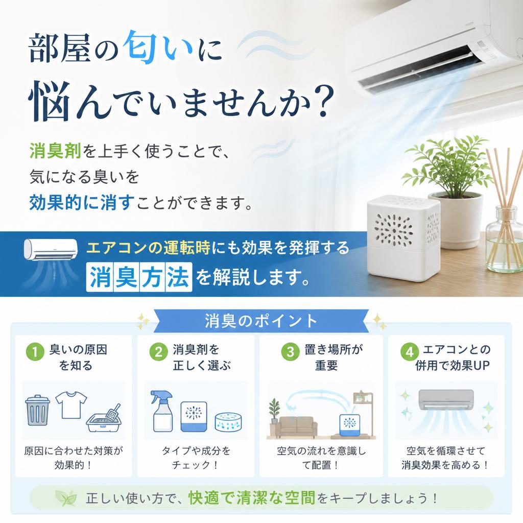 消臭剤の効果的な使い方