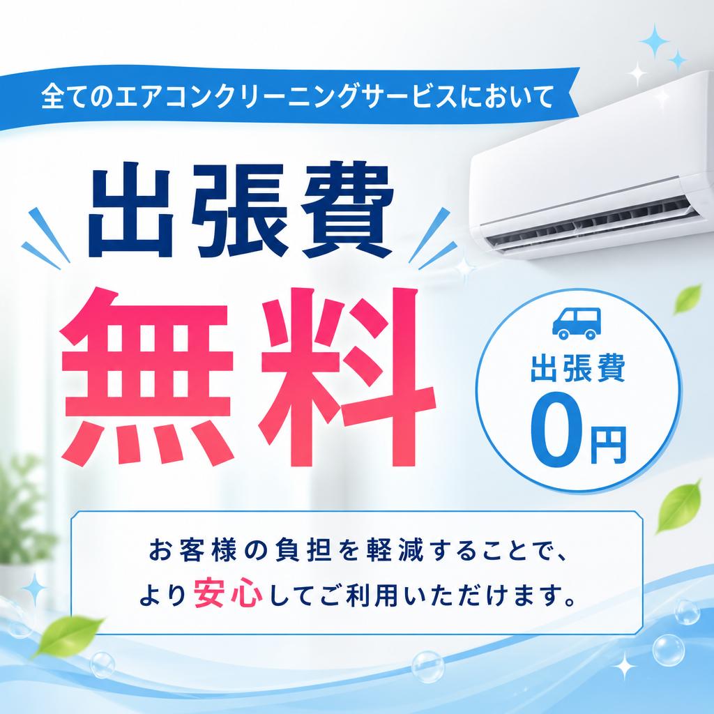 出張費が完全無料！