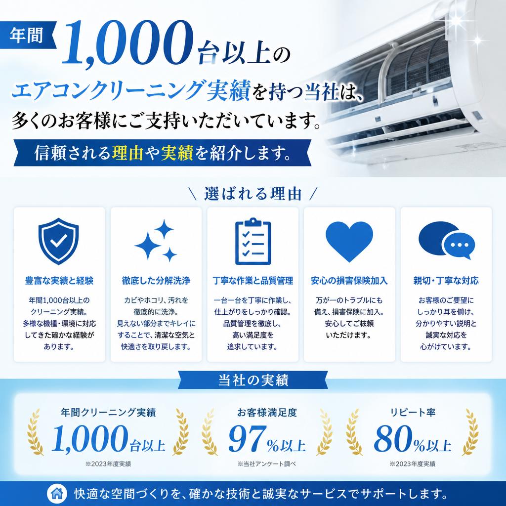 実績と信頼の証