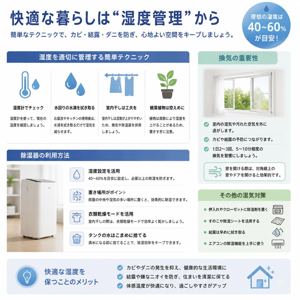 湿度管理の基本テクニック