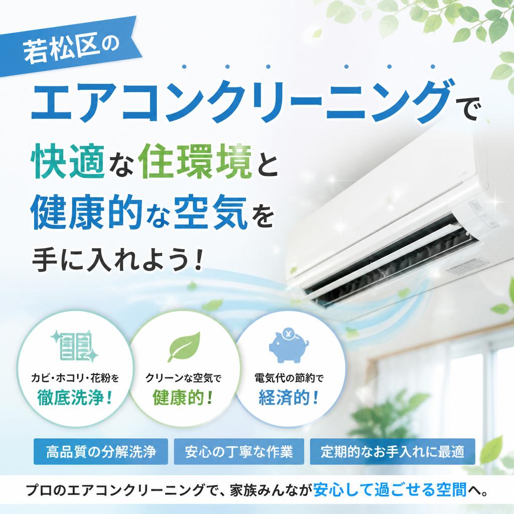 若松区のエアコンクリーニングで、快適な住環境と健康的な空気を手に入れよう！