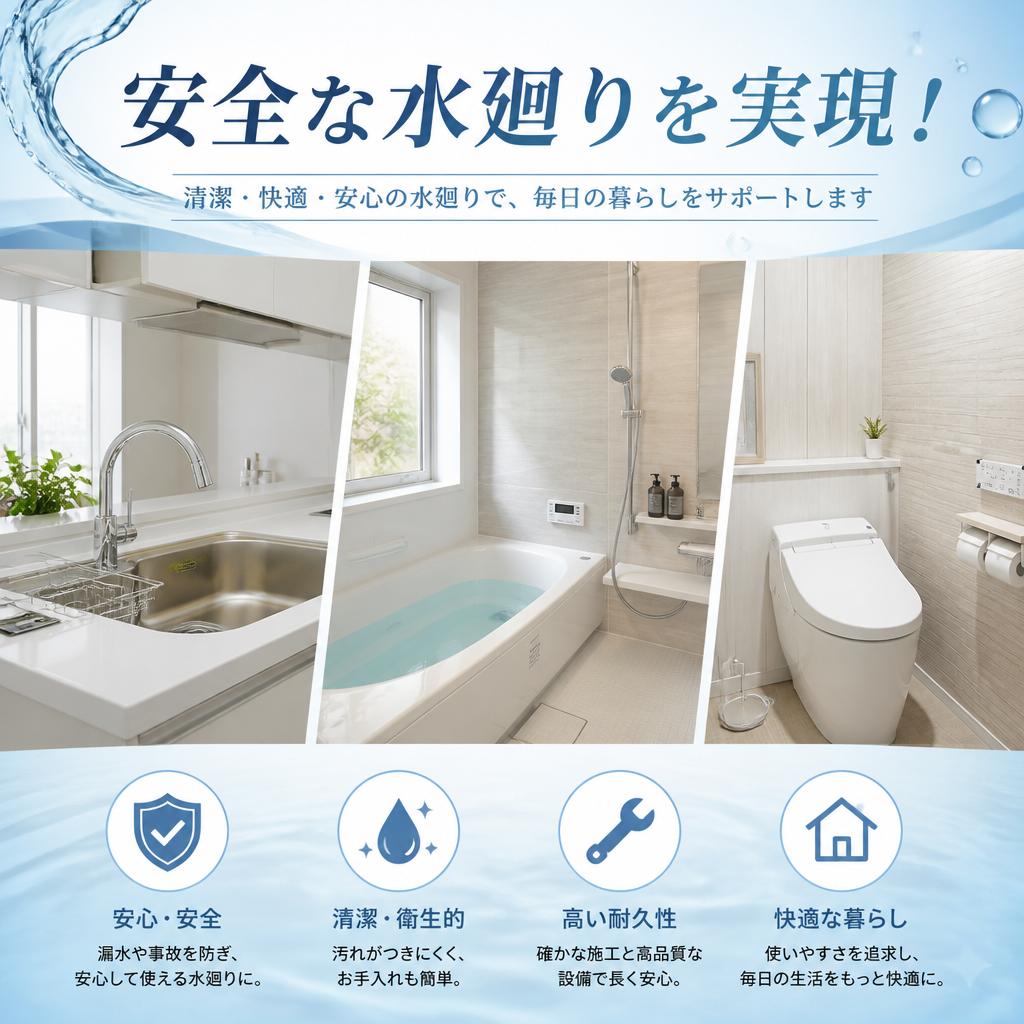 安全な水廻りを実現！