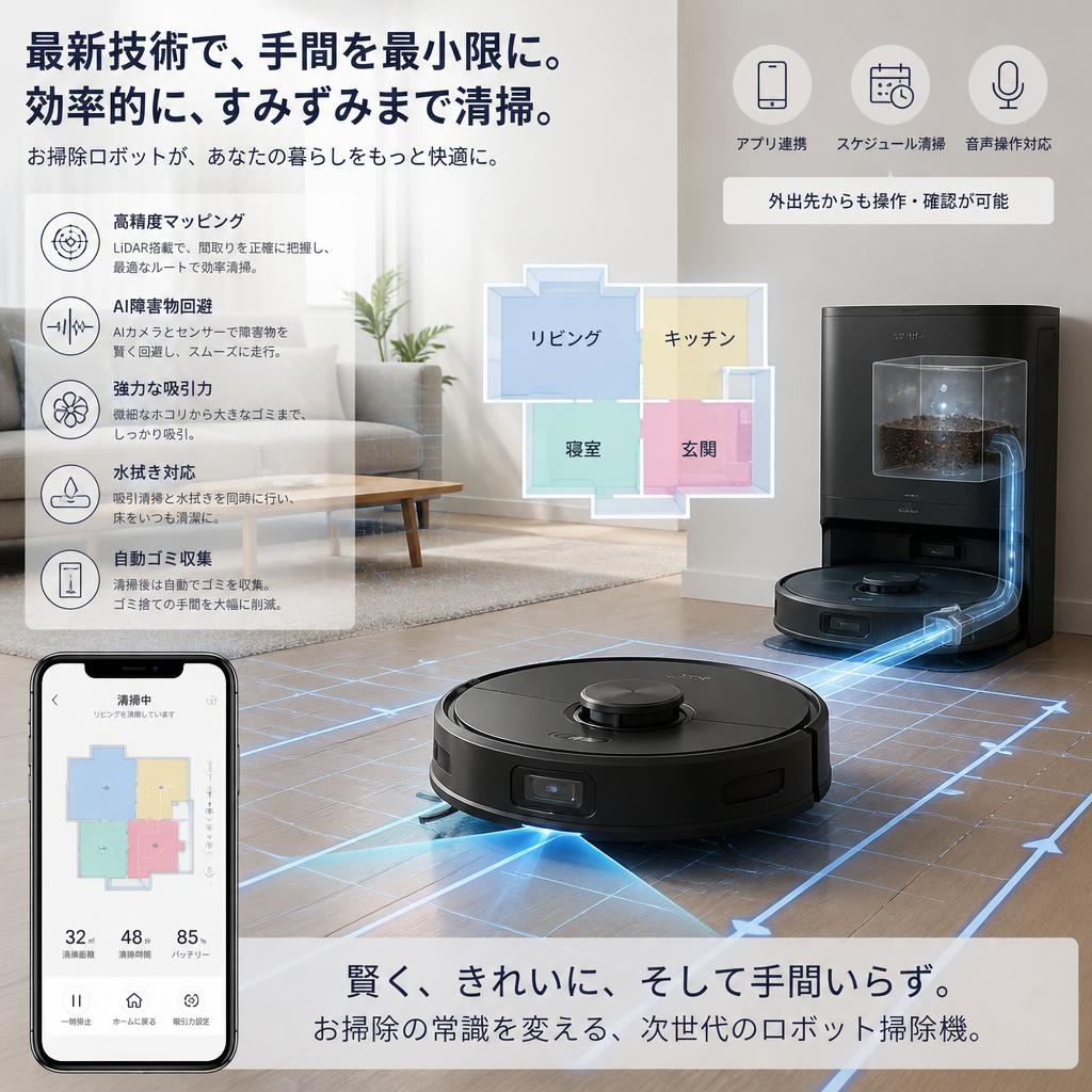 お掃除ロボットとの併用