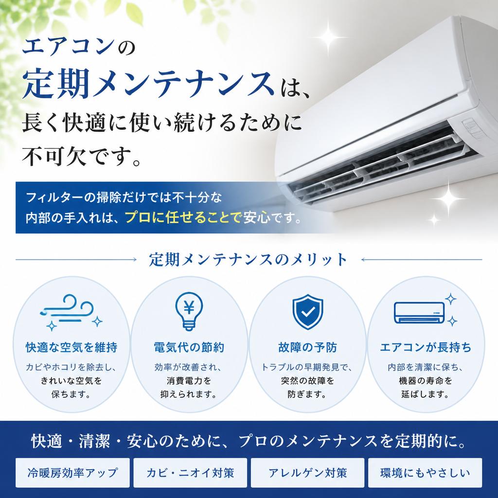 4. 定期メンテナンスで快適さを長持ち