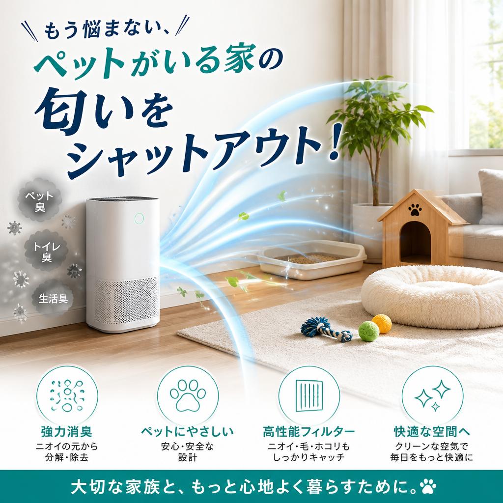もう悩まない、ペットがいる家の匂いをシャットアウト！