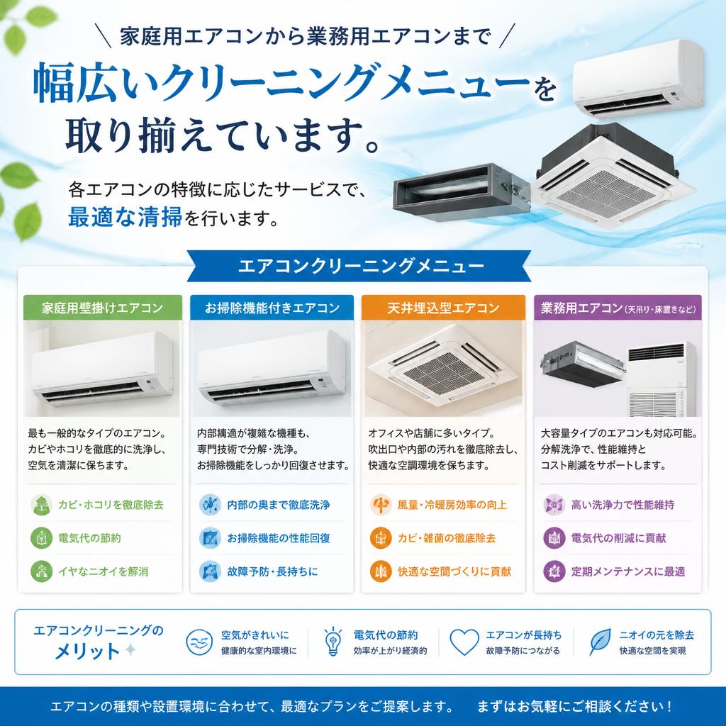 クリーニングサービスの具体例