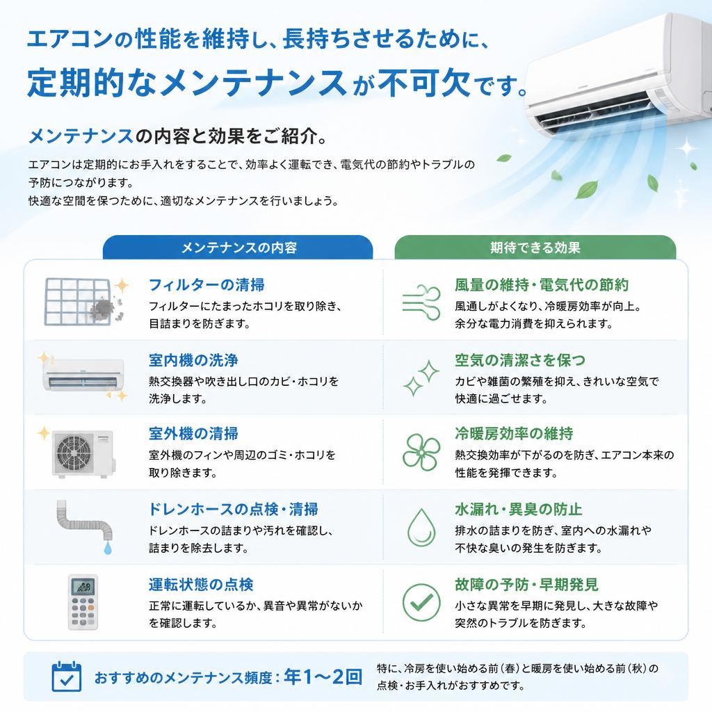 定期メンテナンスの重要性