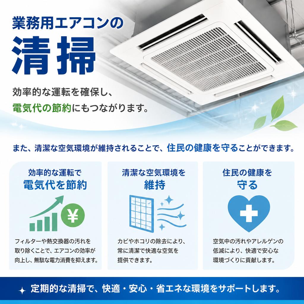 業務用エアコンクリーニングのメリット