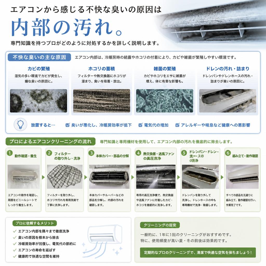 4. 不快な臭いの原因と解決策