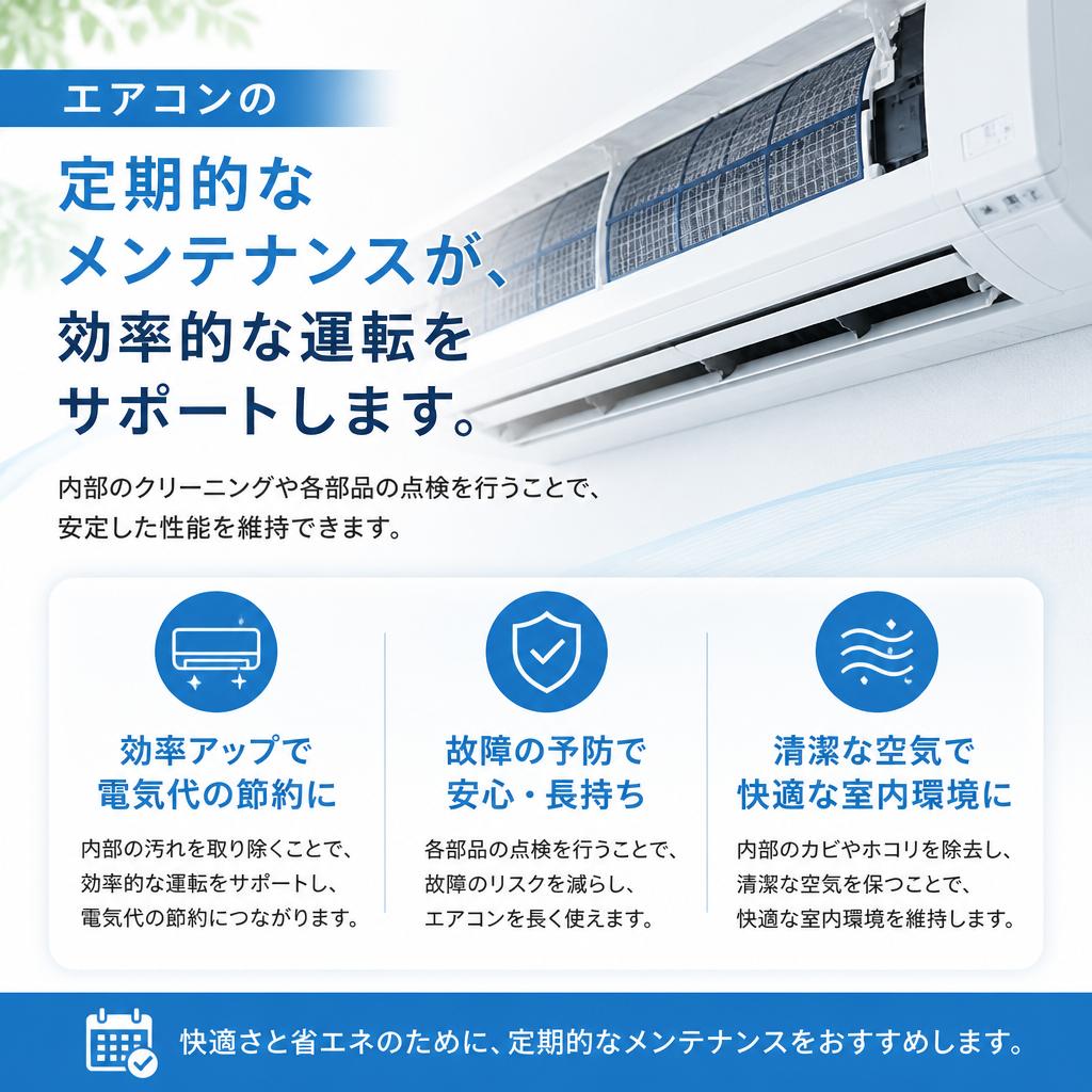 定期メンテナンスでエアコンを長持ち