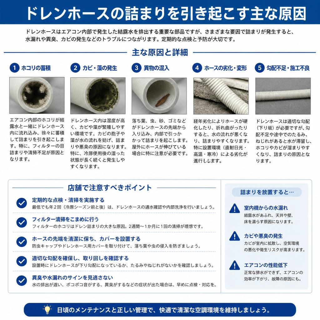 詰まりの原因はこれだ！