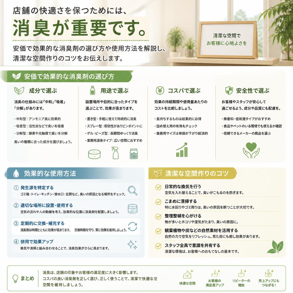 効果的な消臭剤の選び方