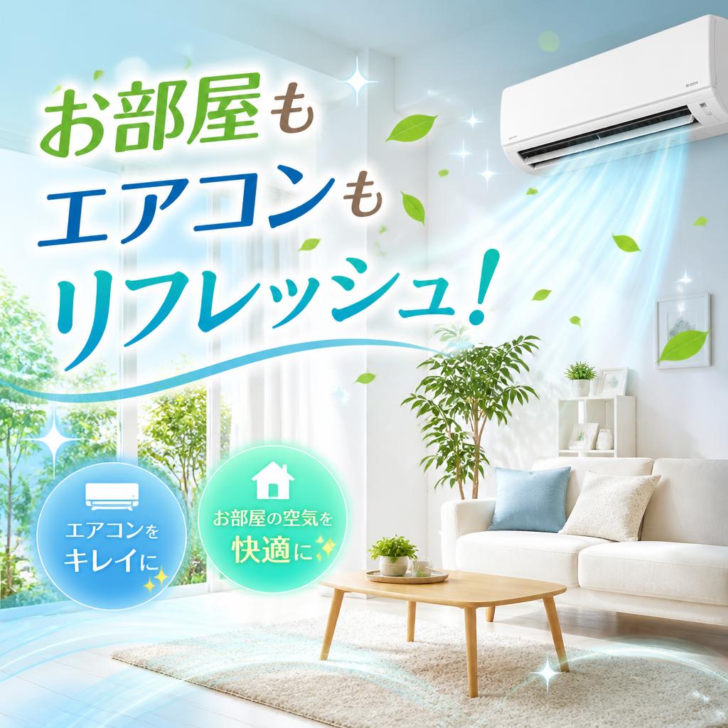 お部屋もエアコンもリフレッシュ！