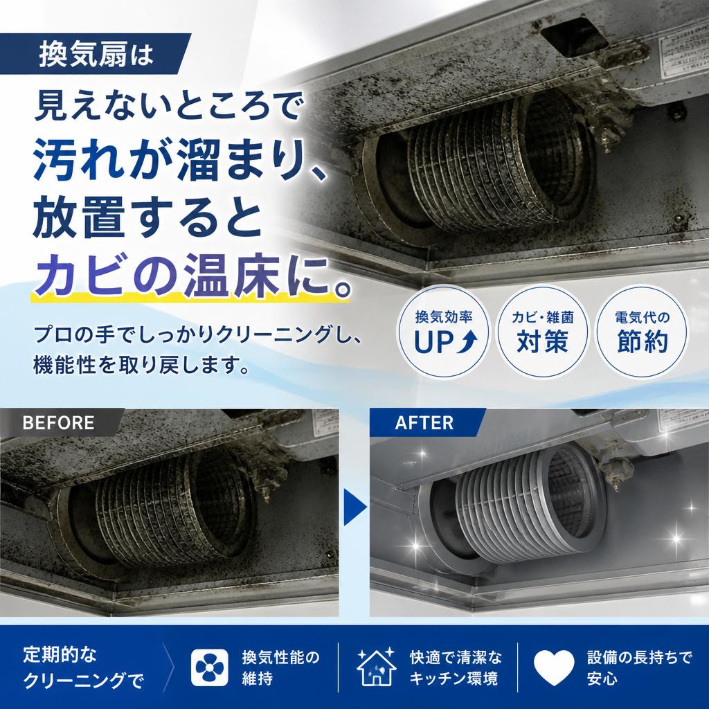 換気扇もお任せ