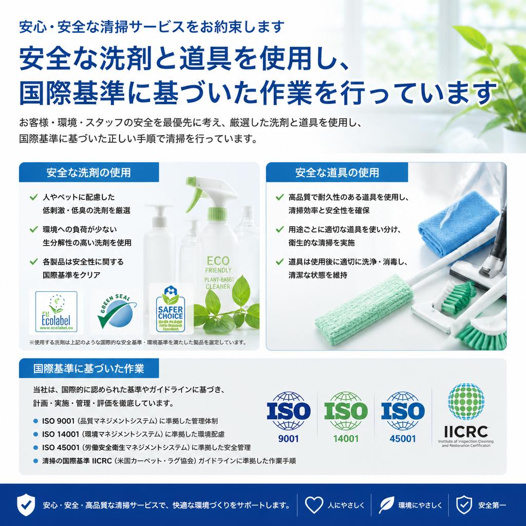 安心・安全な作業をお約束